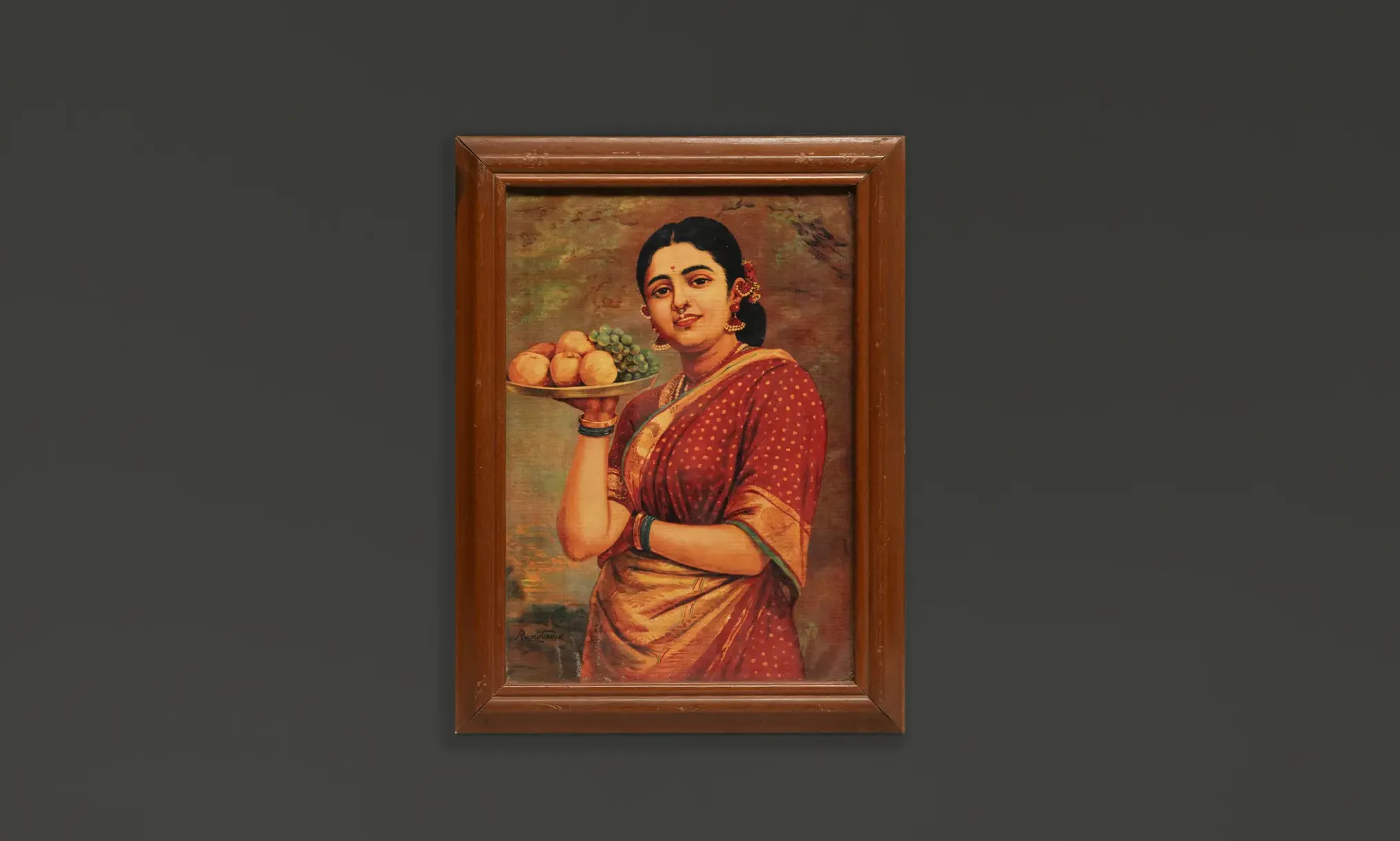 Maadri : Raja Ravi Verma Lithograph