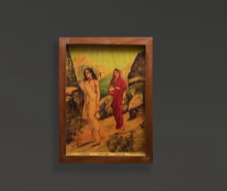 SATYAVAN SAVITRI : RAVI VARMA LITHOGRAPH