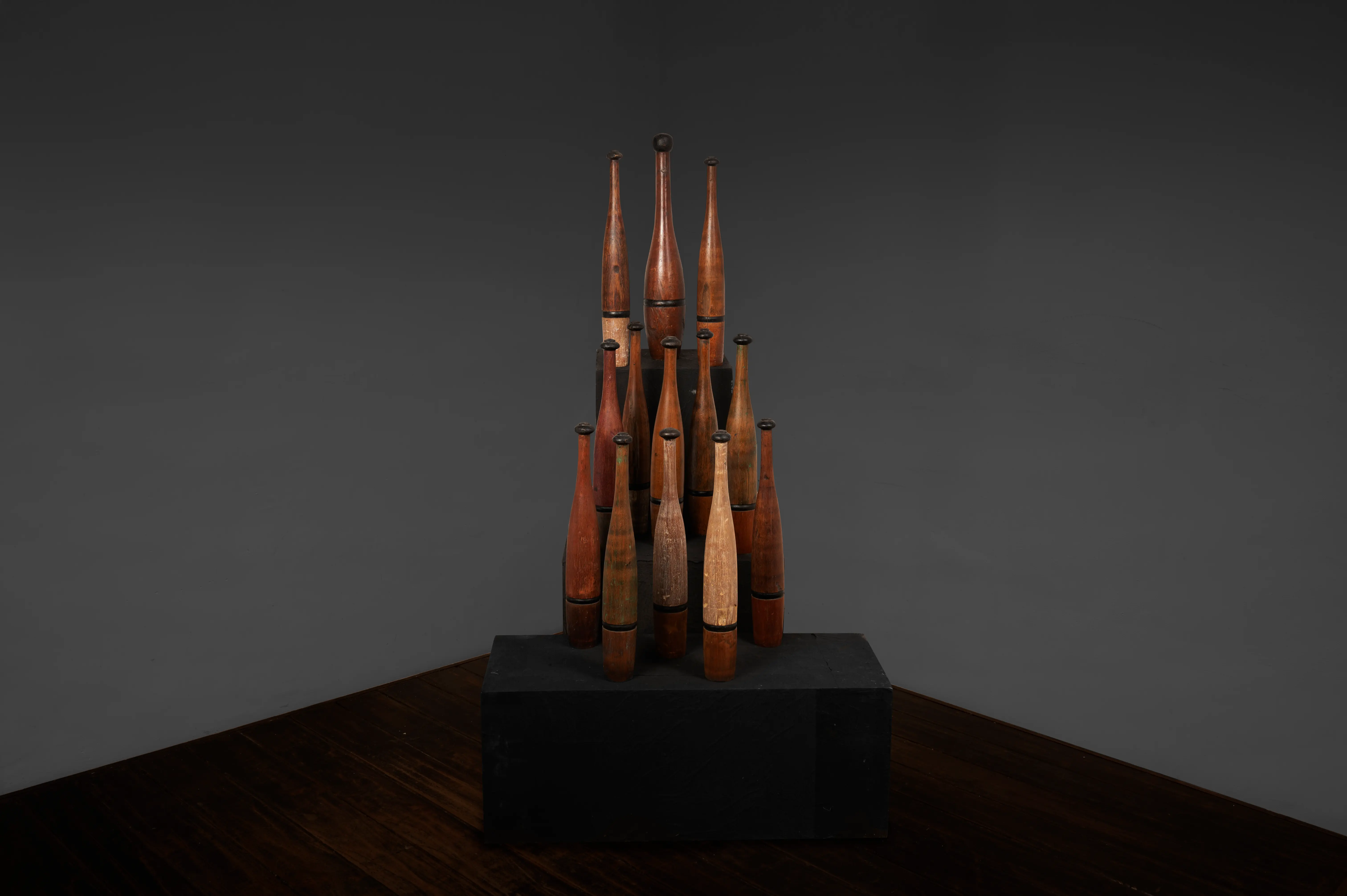 Set of Vintage Wooden Indian Clubs