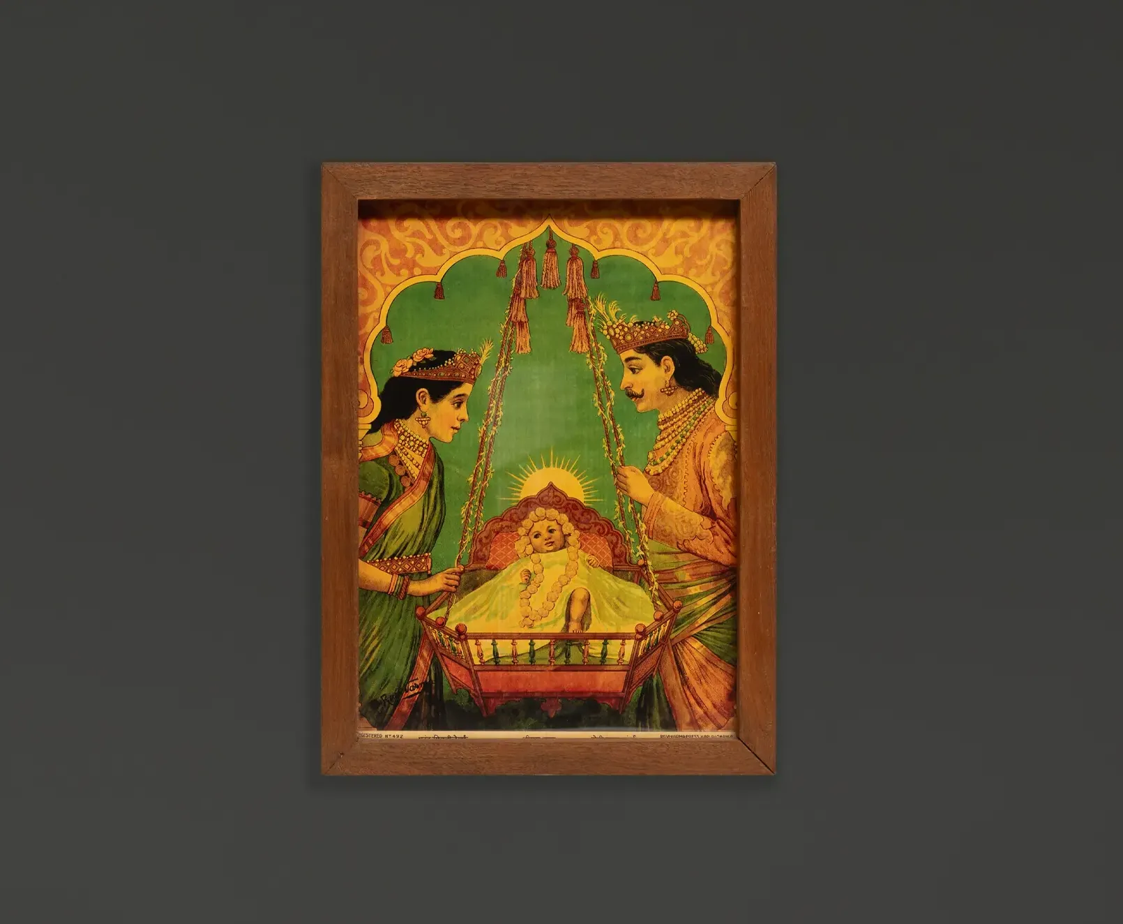 Shree Ram Janam  Raja Ravi Verma Lithograph