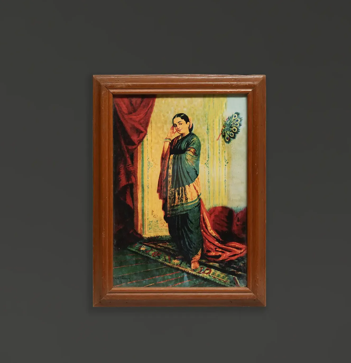 Vasantsena : Raja Ravi Verma Lithograph