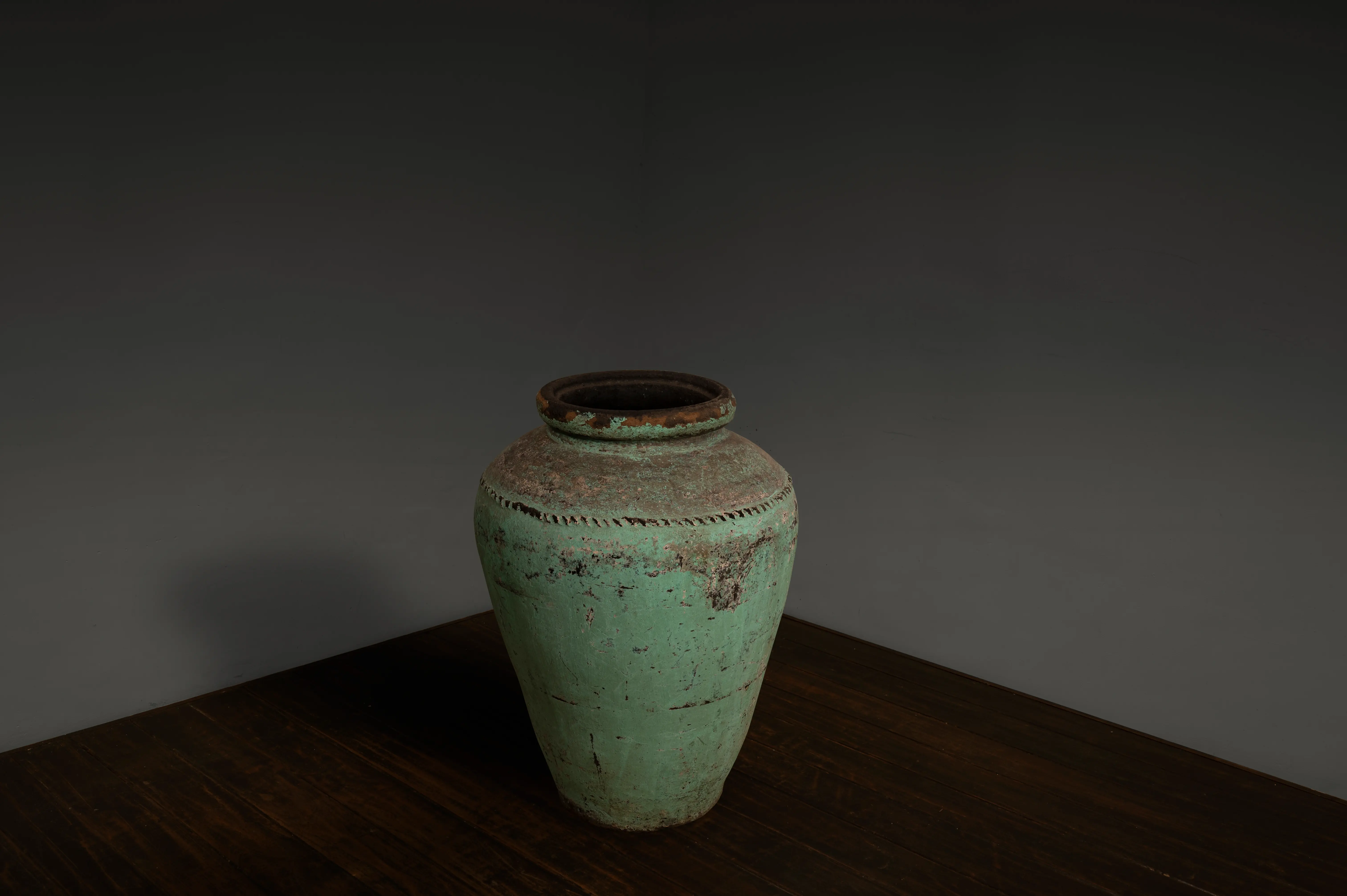 80. Vintage Black Clay Grain Pots