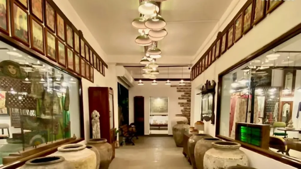 various artpeices and antiques displayed at circa warehouse.