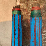 Polychrome Painted Pillars