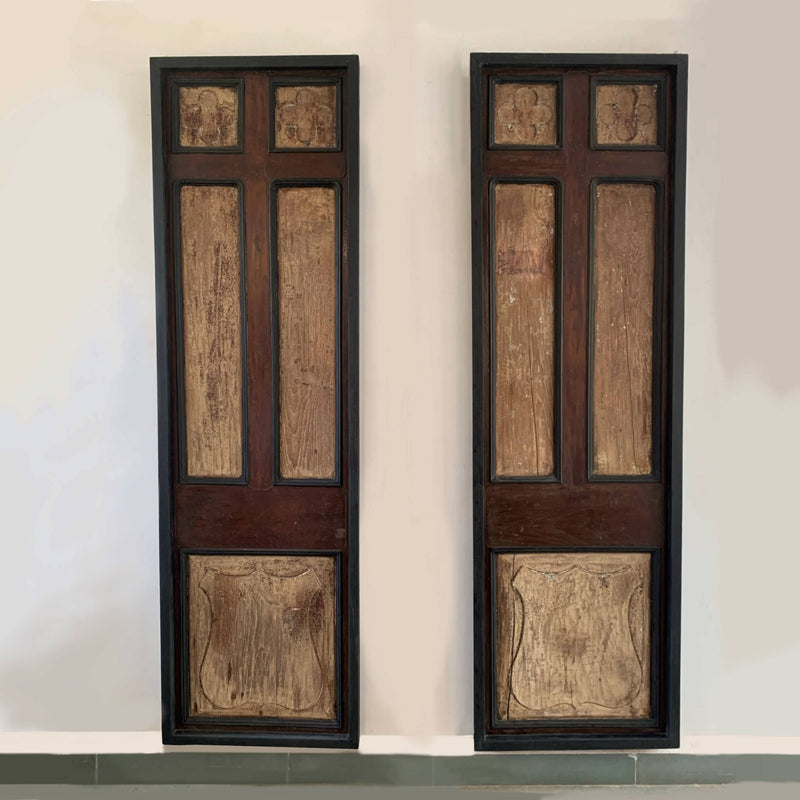 A Pair of Gothic Revival Panels