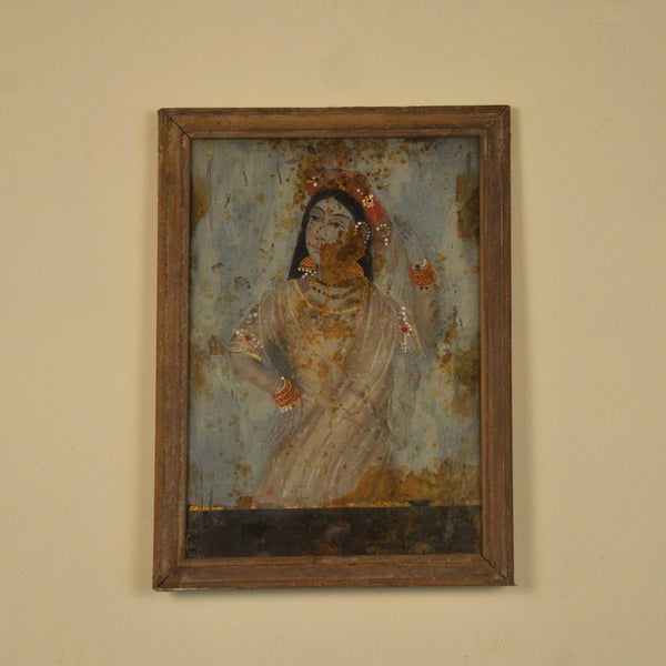 Shekhawati Reverse Glass Paintings (set of 3)