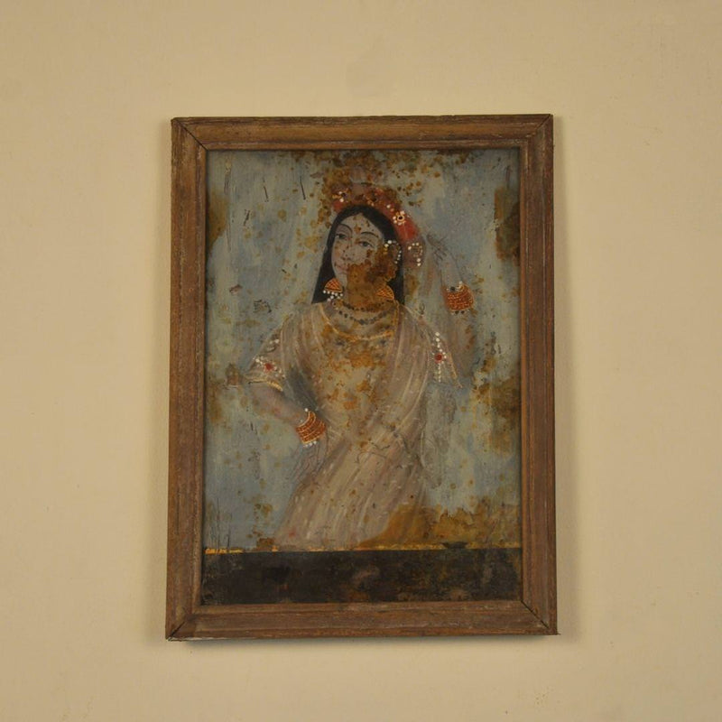 Shekhawati Reverse Glass Paintings (set of 3)
