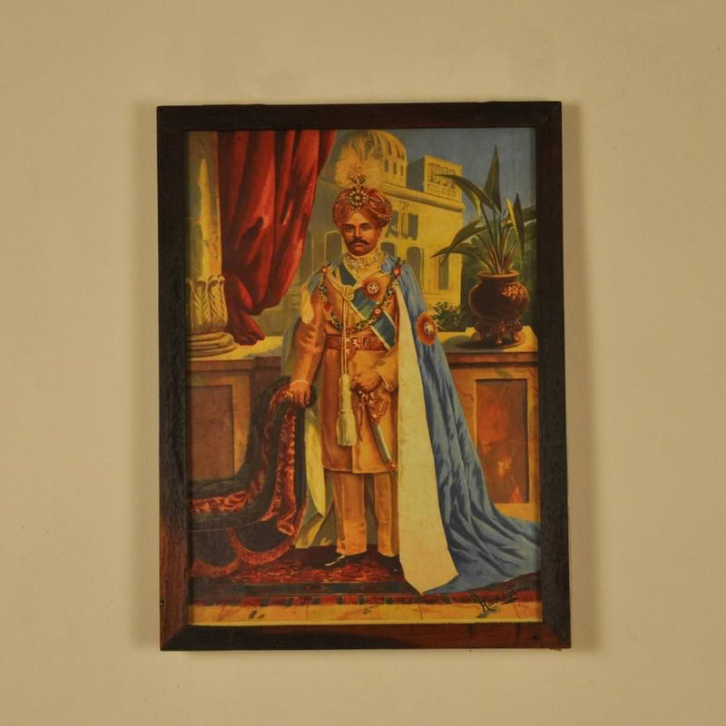 Maharaja of Mysore : Raja Ravi Verma Lithograph